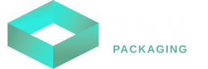 SMV Packaging Logo mit liegender Raute und Schriftzug